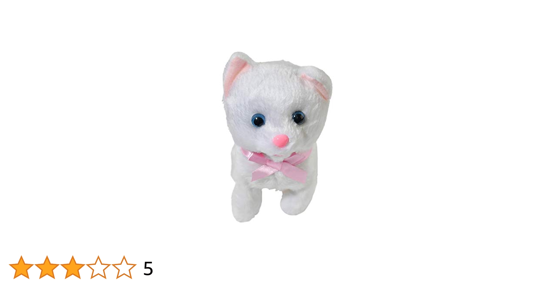 Amazon.co.jp: HOME-X ぬいぐるみ 白猫 電動猫 おもちゃ